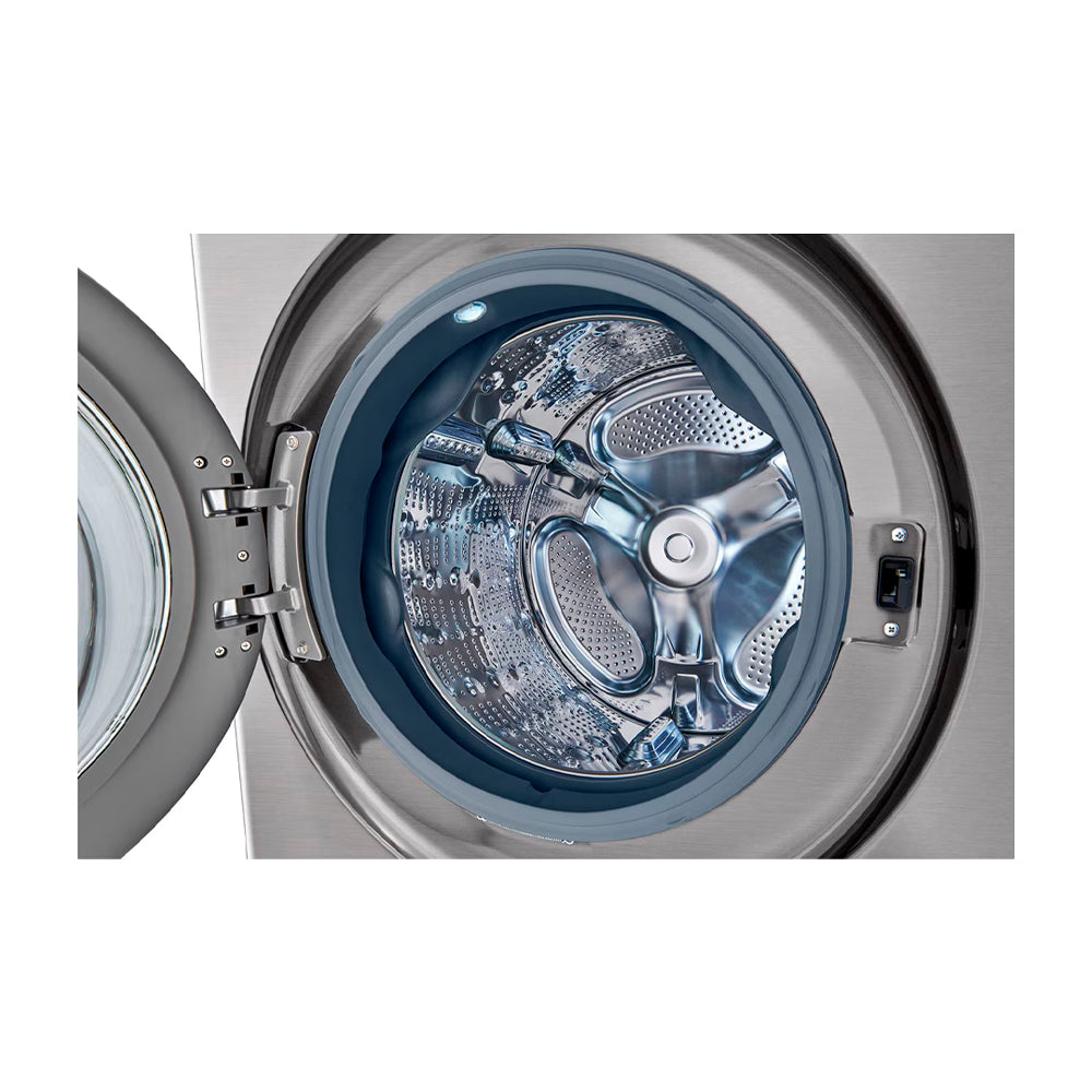 LG WashTower Torre de Lavado Eléctrico Inverter Direct Drive de Carga Frontal | AI DD | AI Sensor Dry | AI ThinQ | 22kg | Plateado
