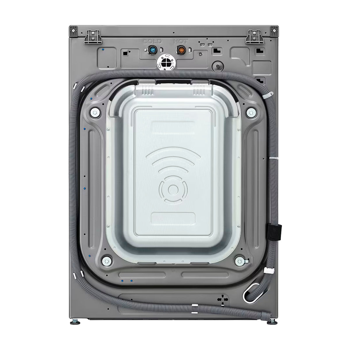 LG Combo Lavadora Automatica Inverter Direct Drive de 23kg y Secadora a Gas de Carga Frontal de 22kg | AI DD | ThinQ | 6 Motion DD | Turbo Wash | Plateado