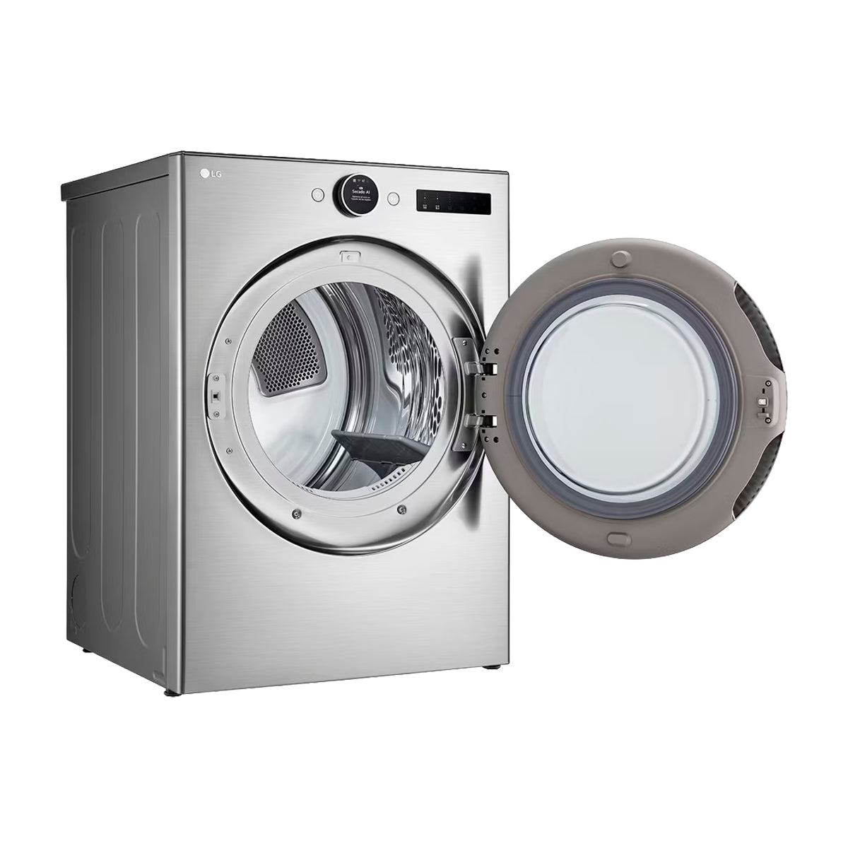 LG Combo Lavadora Automatica Inverter Direct Drive de 23kg y Secadora a Gas de Carga Frontal de 22kg | AI DD | ThinQ | 6 Motion DD | Turbo Wash | Plateado