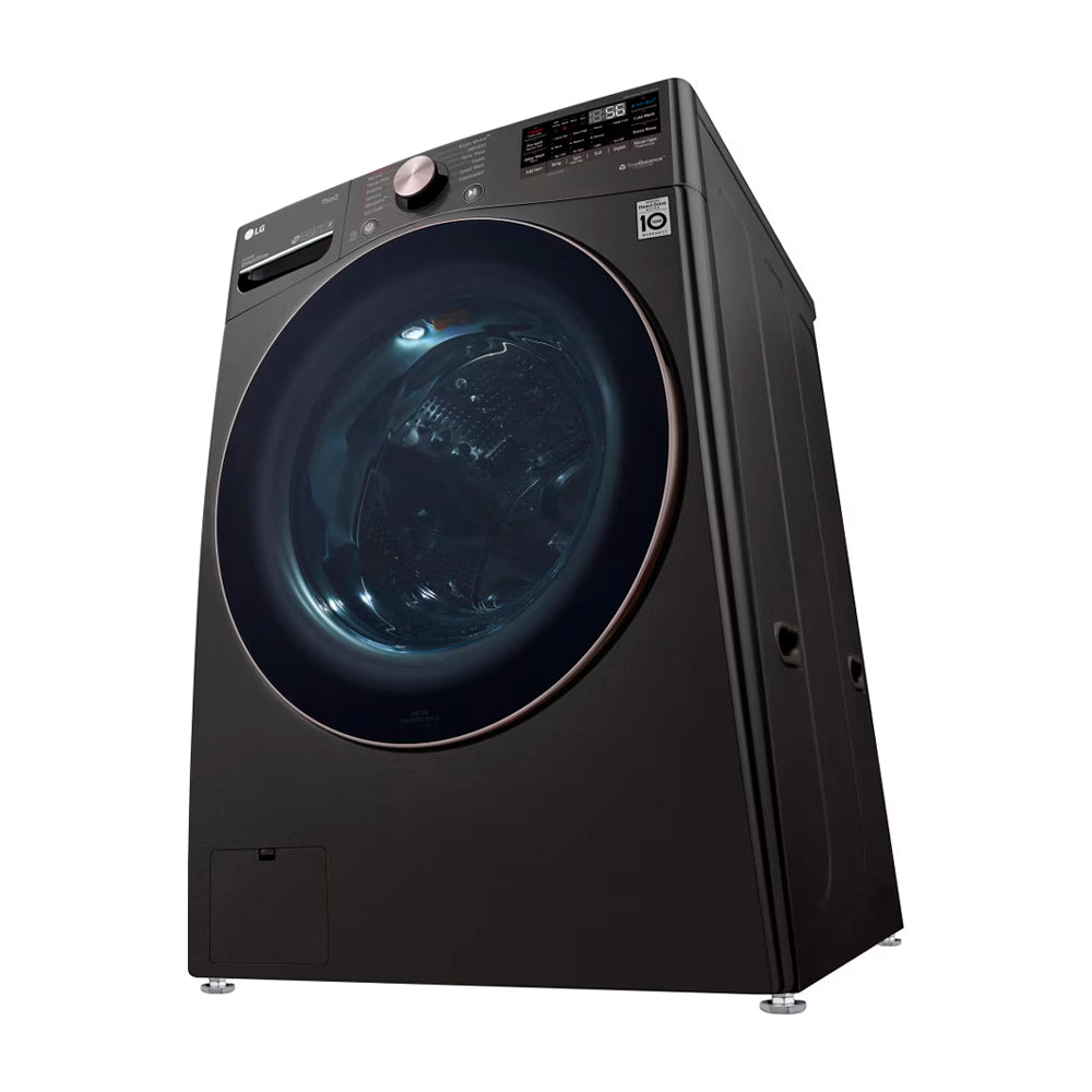 LG Combo Lavadora Automatica Inverter Direct Drive y Secadora a Gas de Carga Frontal | 6 Motion DD | TurboWash 360 | 25kg | Negro