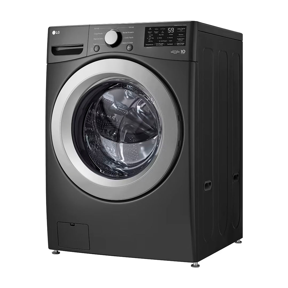 LG Combo Lavadora Automatica Inverter Direct Drive y Secadora a Gas de Carga Frontal | 6 Motion DD | 25kg | Negro Medio