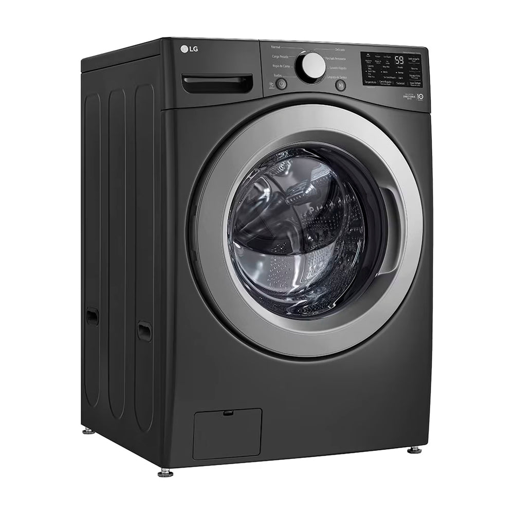 LG Combo Lavadora Automatica Inverter Direct Drive y Secadora a Gas de Carga Frontal | 6 Motion DD | 25kg | Negro Medio