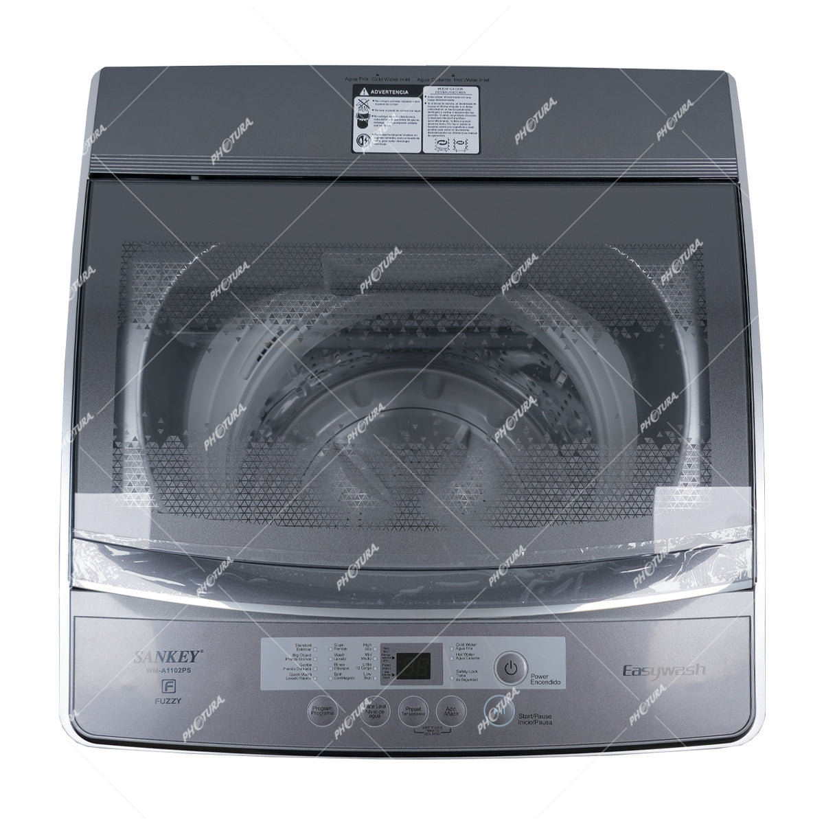 Sankey Lavadora Automática de Carga Superior | Super Silencioso | Programable | Filtrado Total | 11kg | Gris