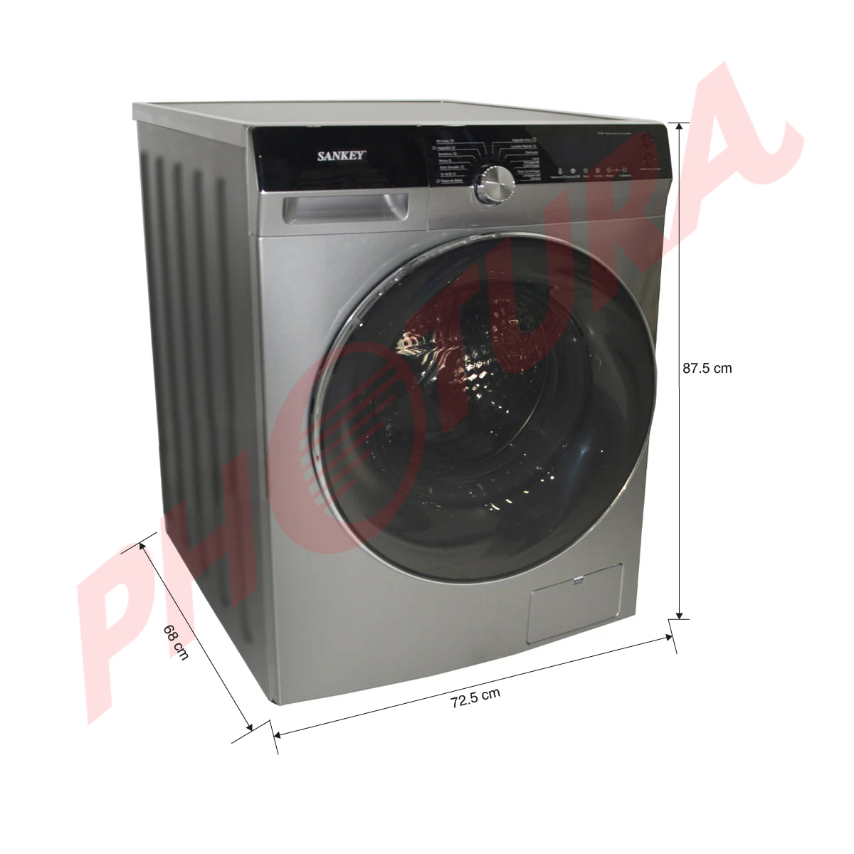 Sankey Lavadora Secadora Eléctrica 2-en-1 Inverter de Carga Frontal | Sistema Spa Care | Super Silencioso | Programable | 15kg