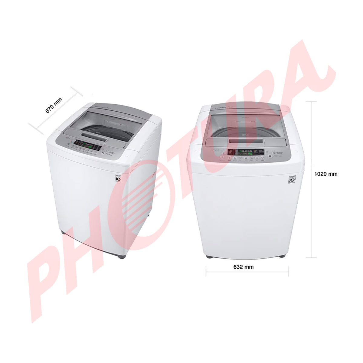 LG Lavadora Automática Smart Inverter de Carga Superior | TurboDrum | Punch+3 | Silencioso | 17kg
