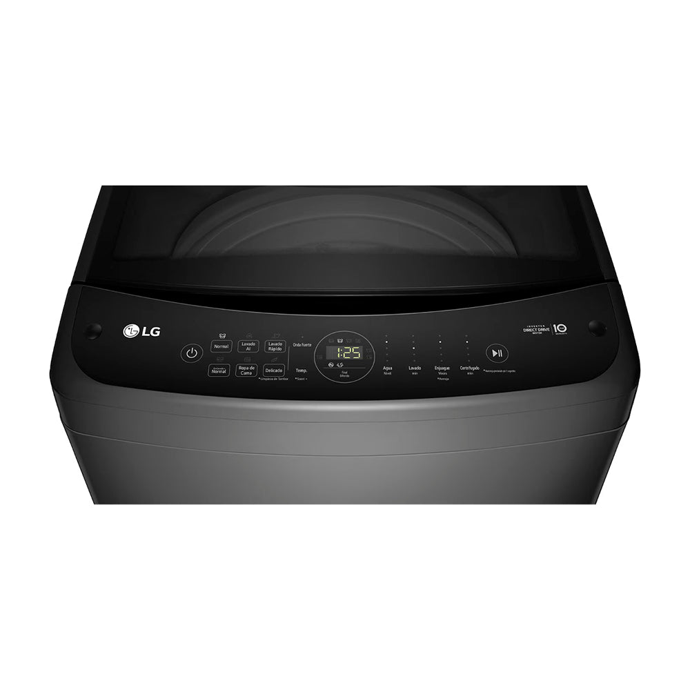 LG Lavadora Automática Inverter Direct Drive de Carga Superior | AI DD | 6 Motion DD | Scent+ | 19kg | Negro