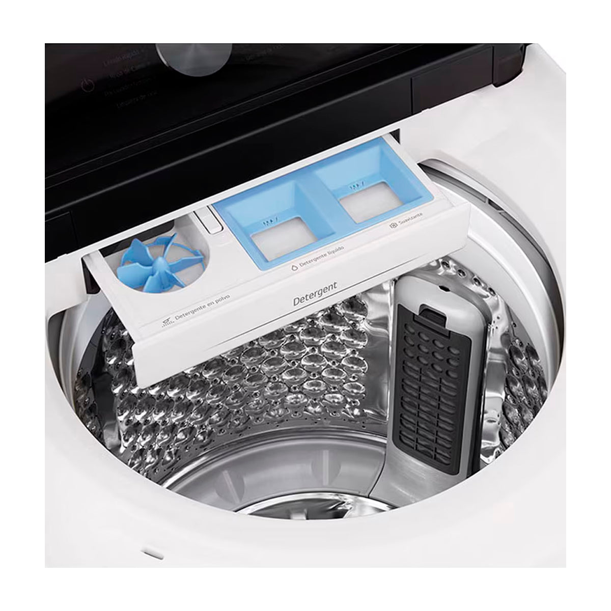 LG Lavadora Automática Inverter Direct Drive de Carga Superior | AI DD | ThinQ | 6 Motion DD | TurboWash | 23kg | Blanco