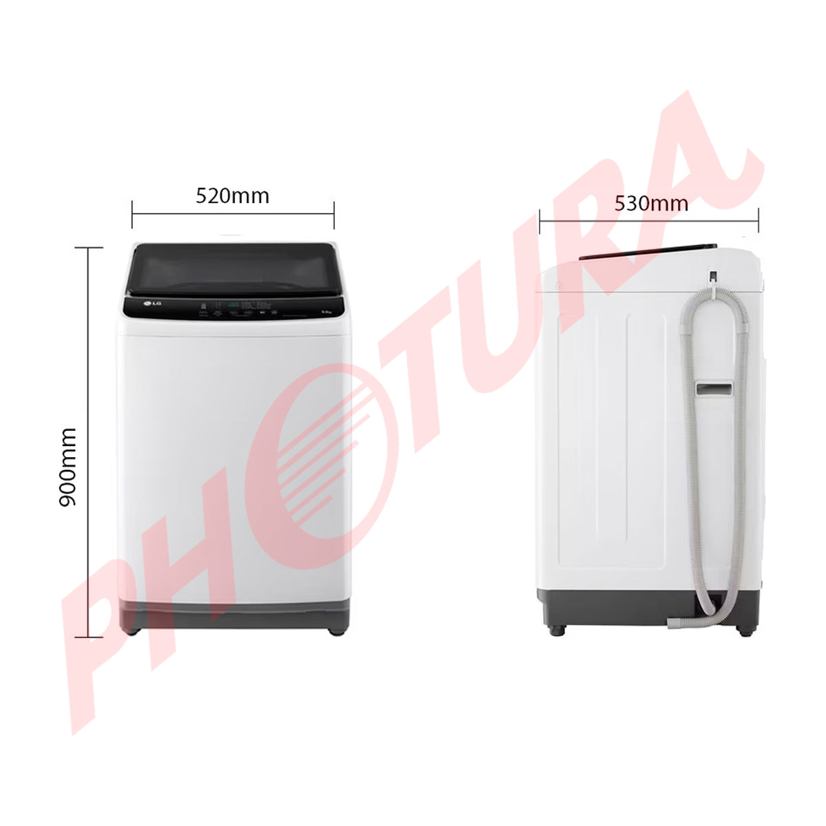 LG Lavadora Automática de Carga Superior | Lavado Rápido | Lavado de Tina | 9kg