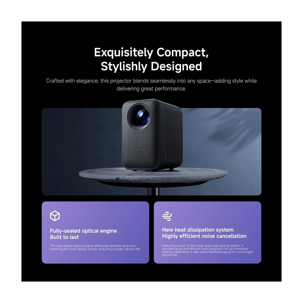 Xiaomi Smart L1 Pro Proyector | FHD | LCD | 400 Lúmenes | 40"-120" | 16:9 | Dolby Audio | WiFi | Bluetooth