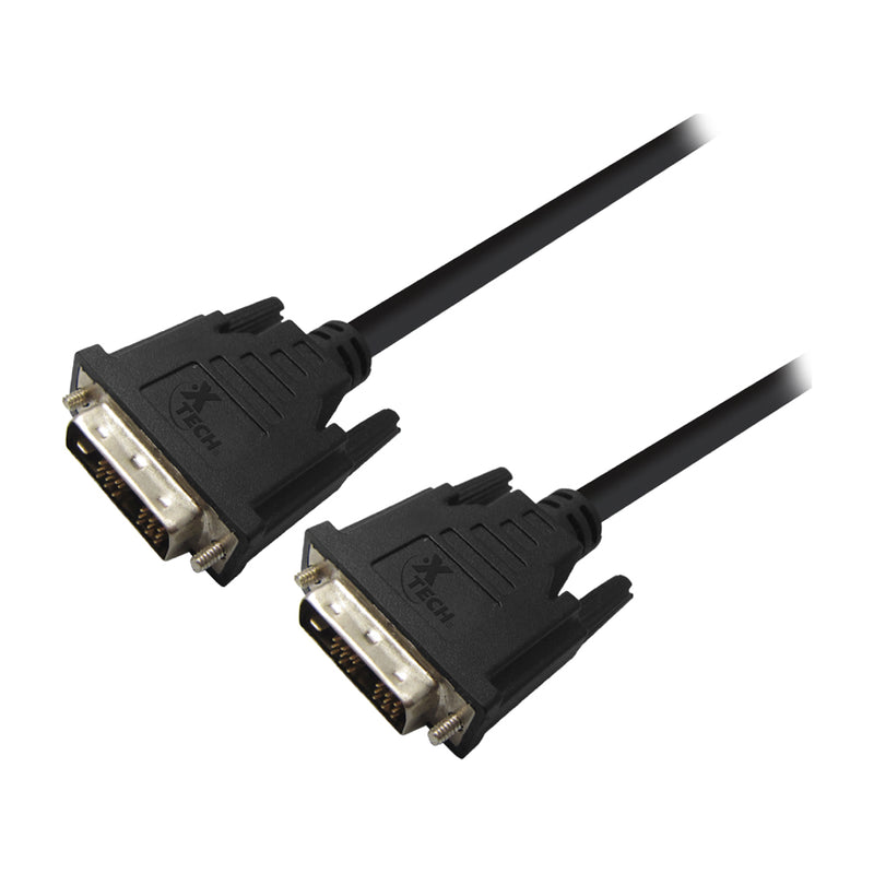Xtech Cable DVI-D | 1.8 Metros | Negro