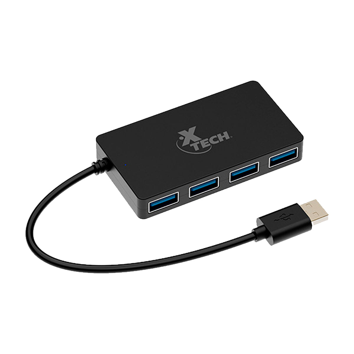 Xtech Adaptador USB 3.0 | 4 puertos | Negro