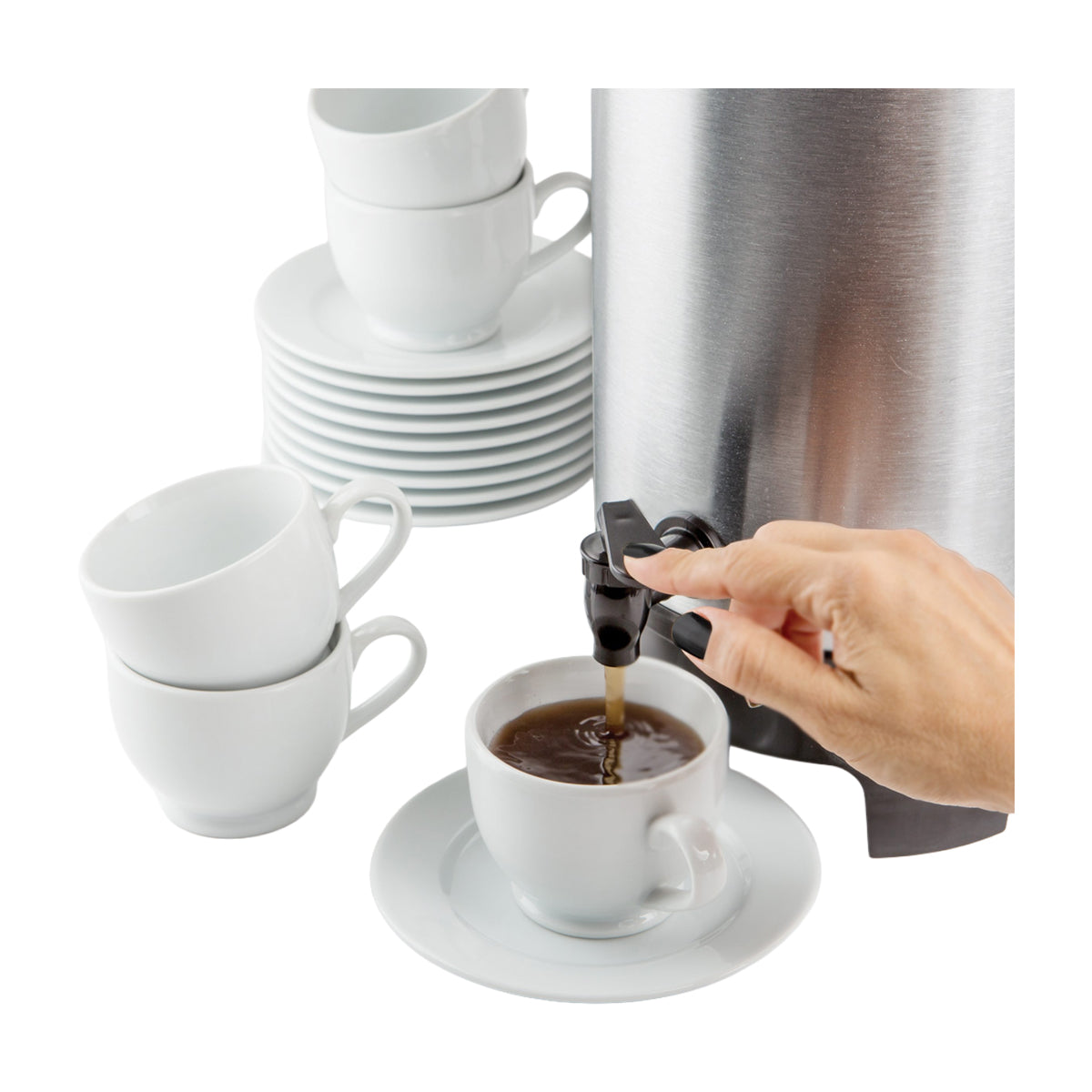 Black & Decker Cafetera Percoladora Comercial de 30 Tazas | Acero Inoxidable