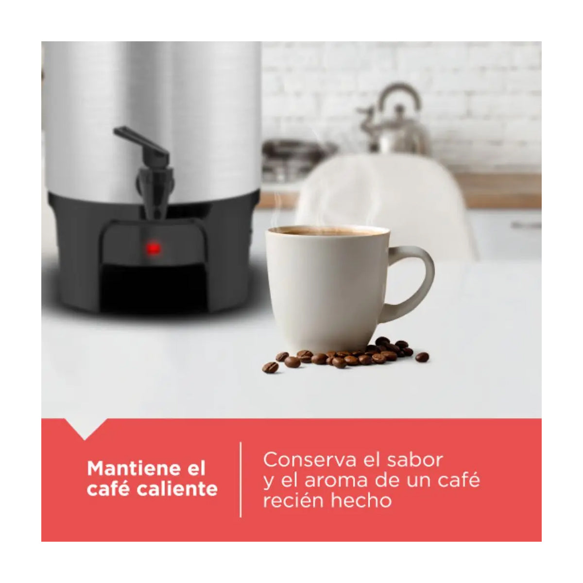 Black & Decker Cafetera Percoladora Comercial de 30 Tazas | Acero Inoxidable