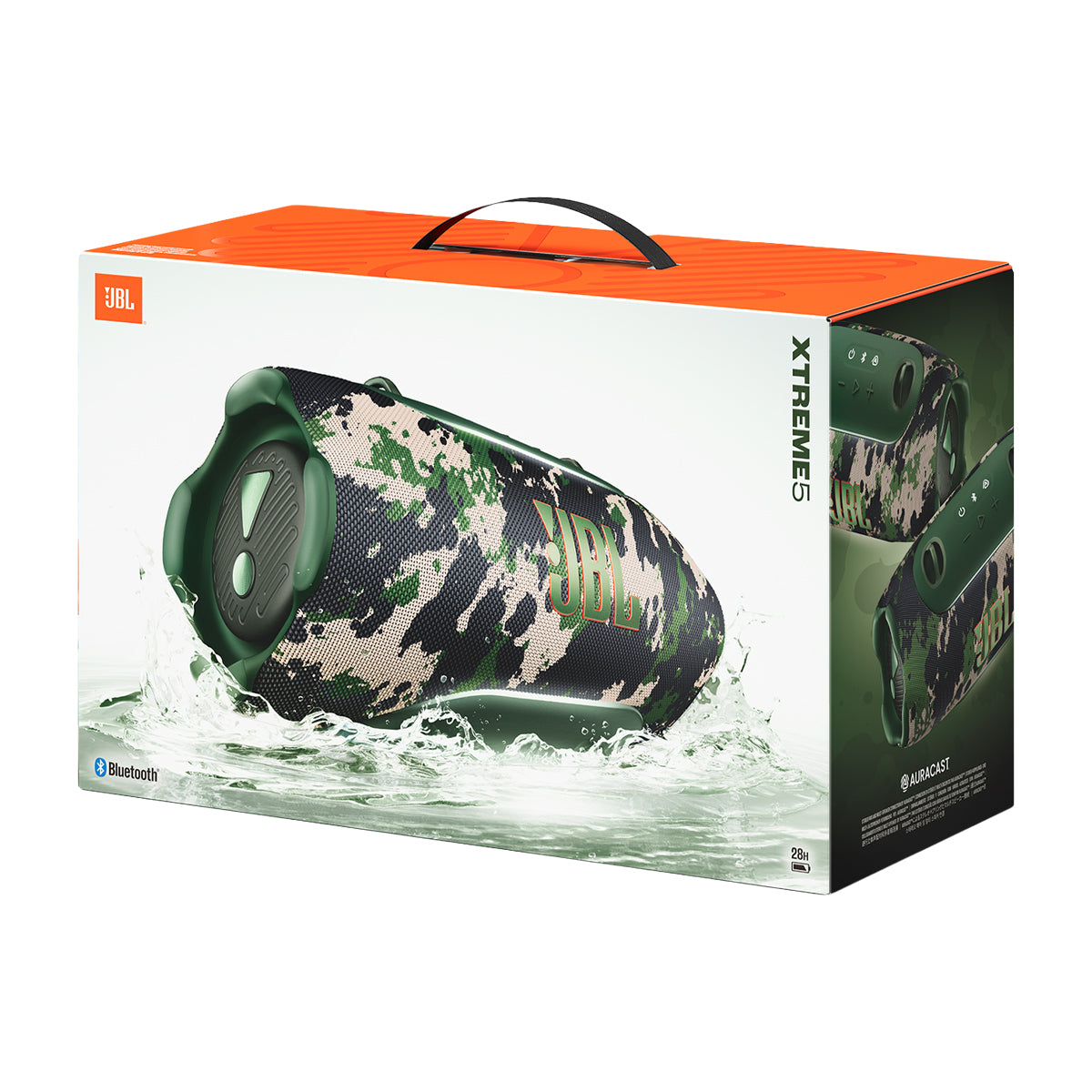 JBL Xtreme 5 Bocina Portátil Bluetooth Waterproof | AI Sound Boost | 28H | IP68 | Camuflaje