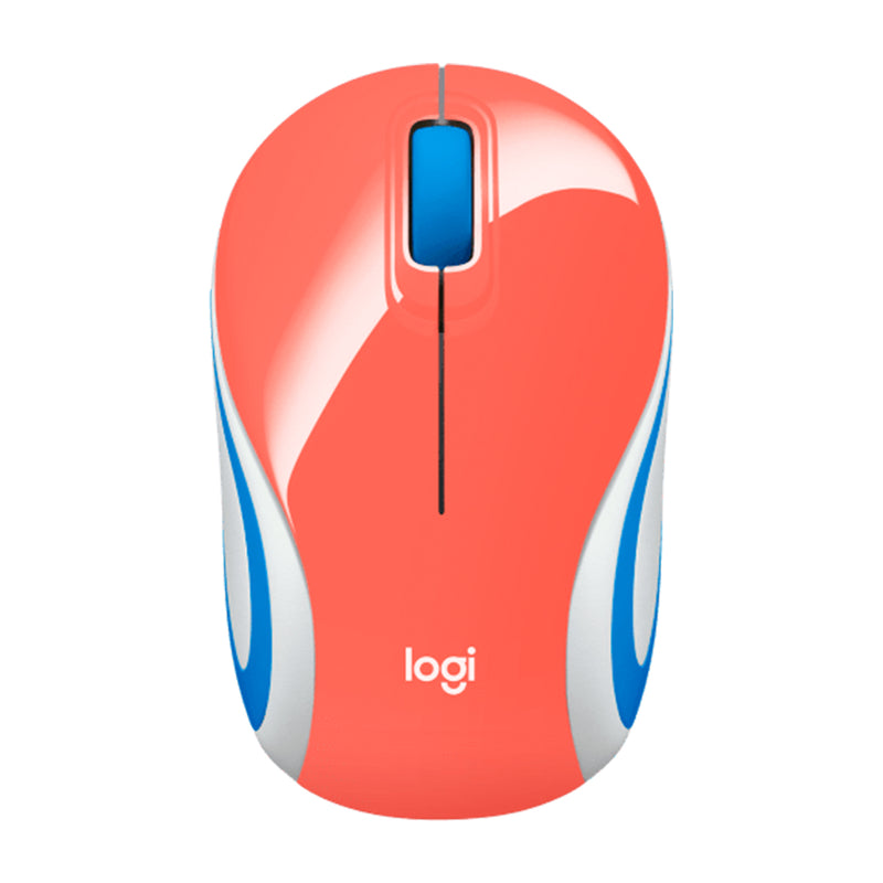 Logitech M187 Mouse Inalámbrico Ultra Portátil | Nano Receptor | Coral