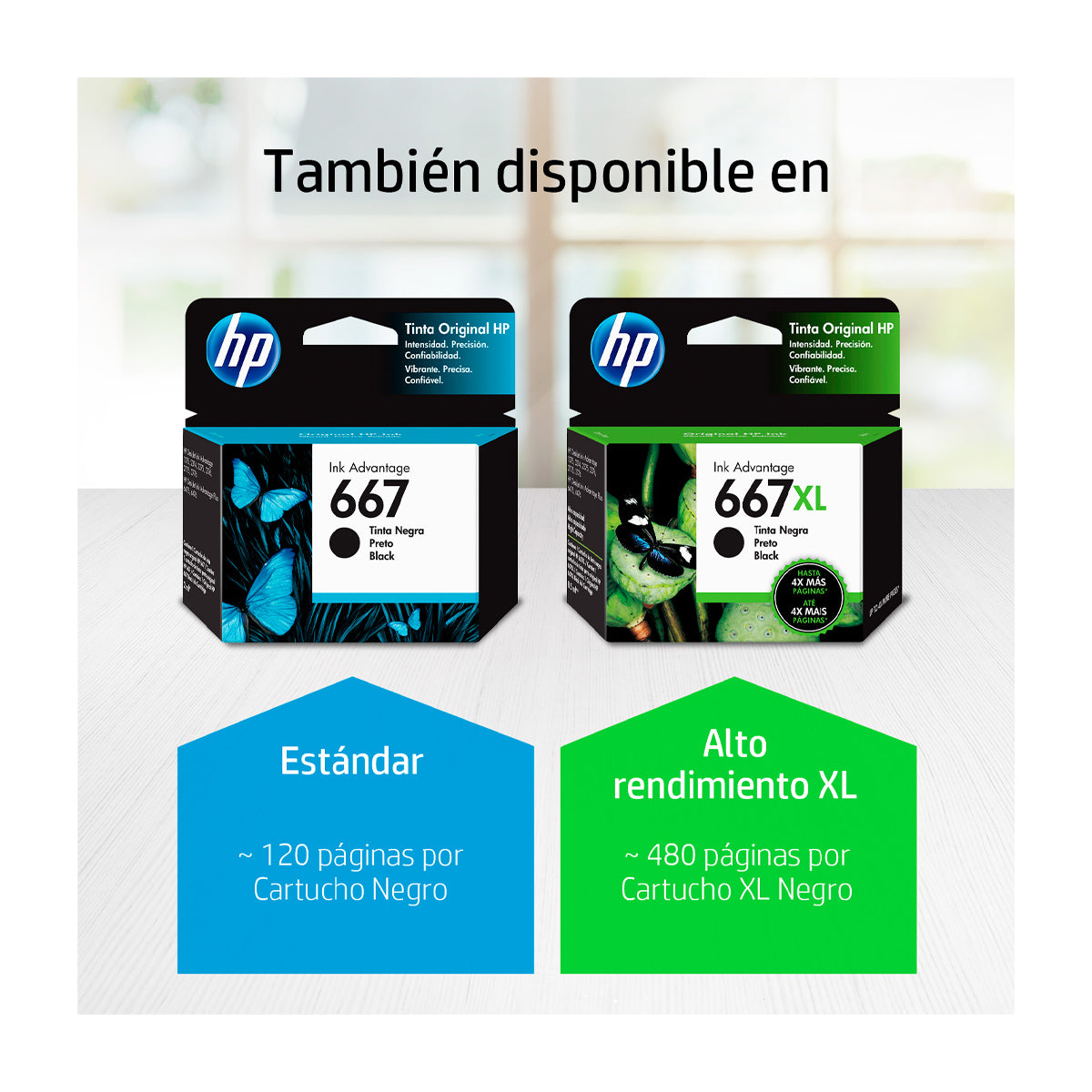 HP 667 XL Cartucho de Tinta | Negro