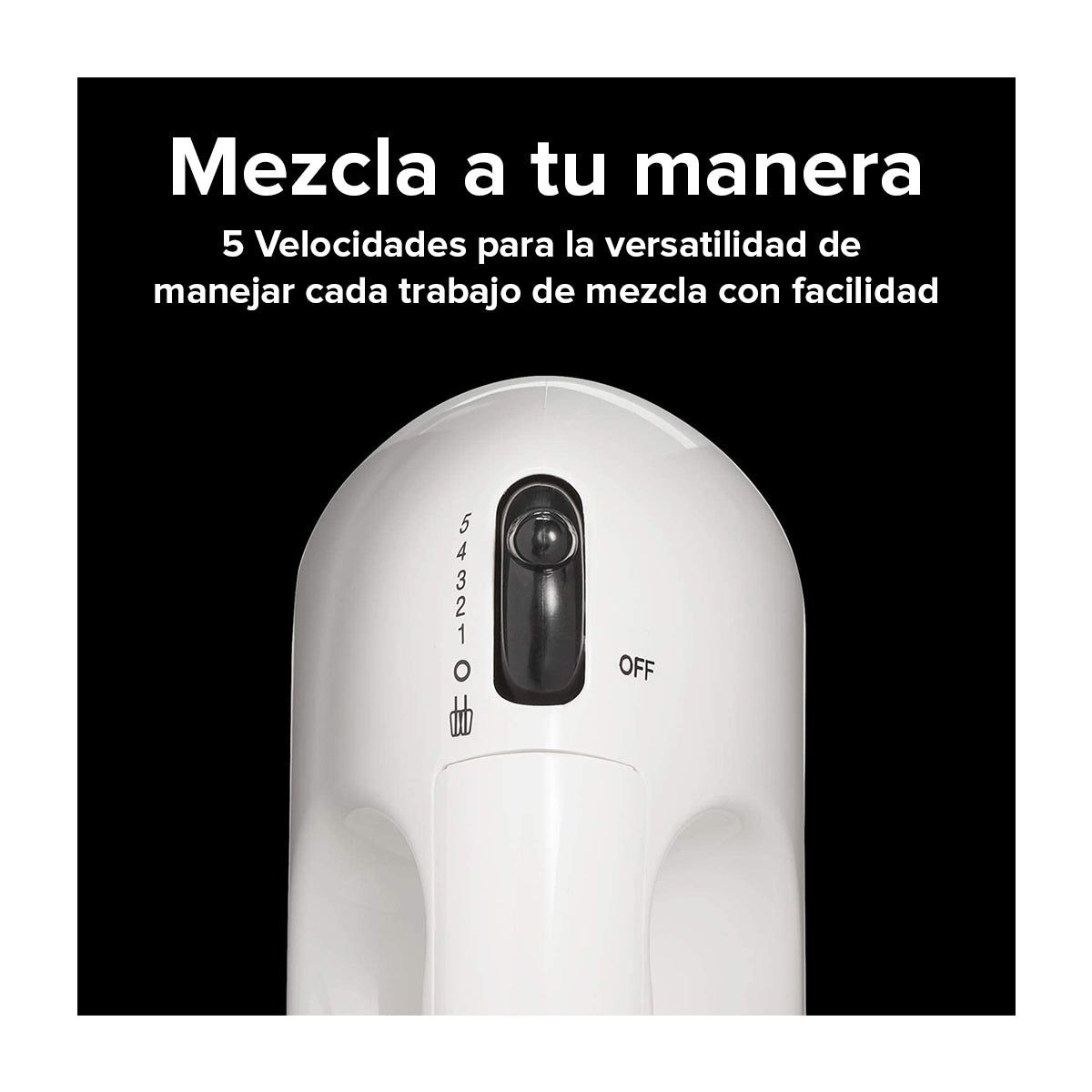 Proctor Silex Easy Mix Batidora de Mano de 5 Velocidades | 100W | Blanco