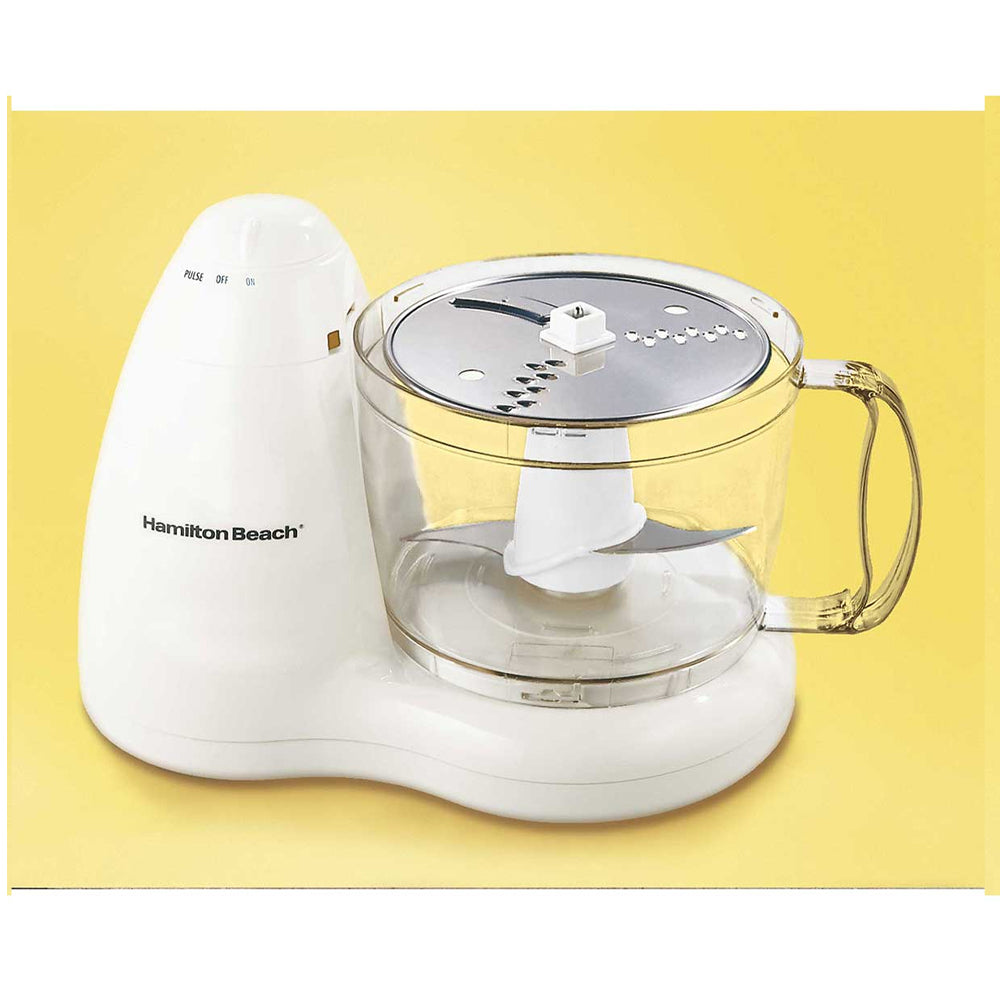 Hamilton Beach Procesador de Alimentos de 8 Tazas | 300W | 2 Velocidades | Blanco