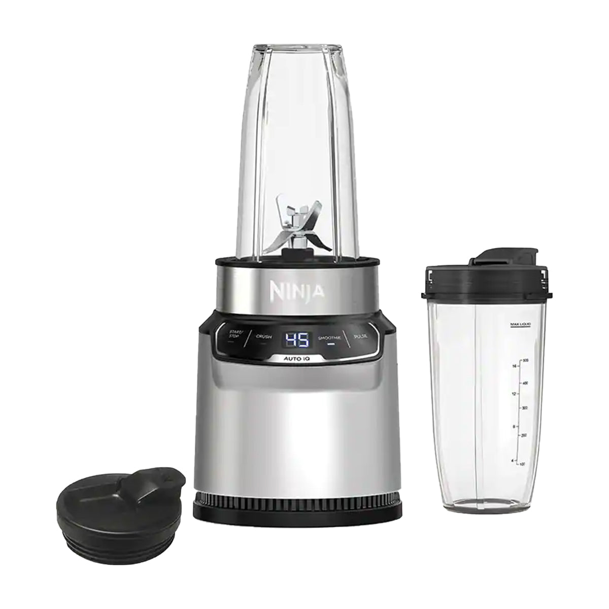 Ninja Nutri-Blender Pro Licuadora / Extractor de Nutrientes | Auto IQ | Función de Pulso | 1100W | 0.7L | Plateado