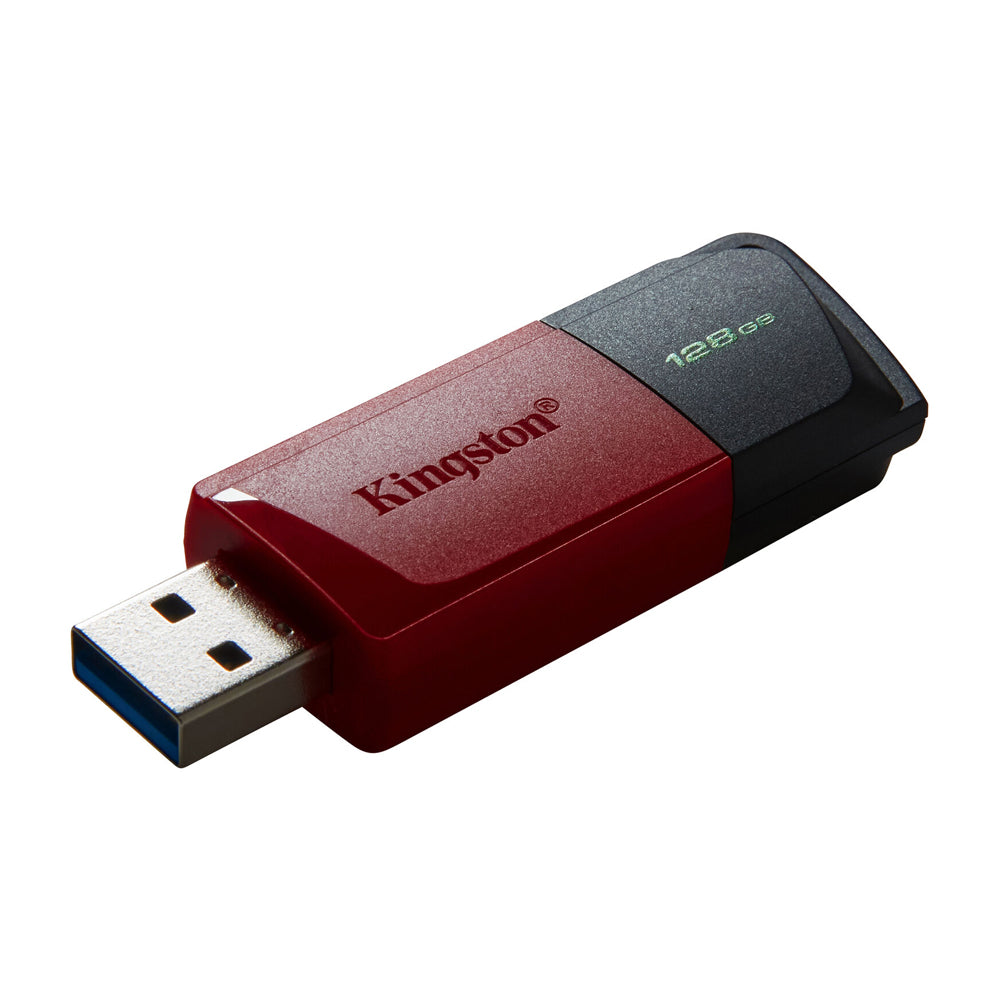 Kingston Memoria USB de 128GB | USB 3.2 | 100MB/s | Negro Rojo