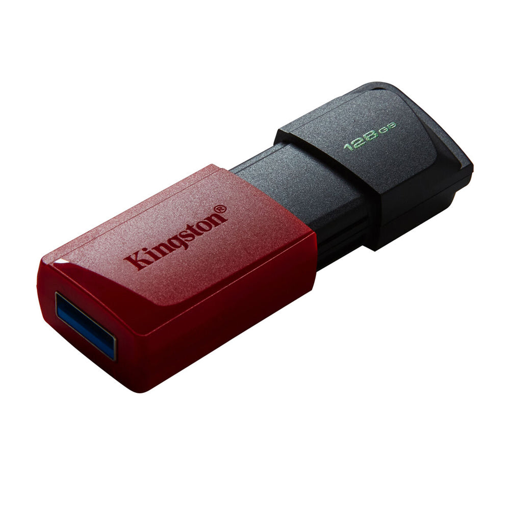 Kingston Memoria USB de 128GB | USB 3.2 | 100MB/s | Negro Rojo