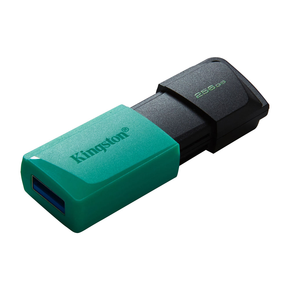 Kingston Memoria USB de 256GB | USB 3.2 | 100MB/s | Negro Teal