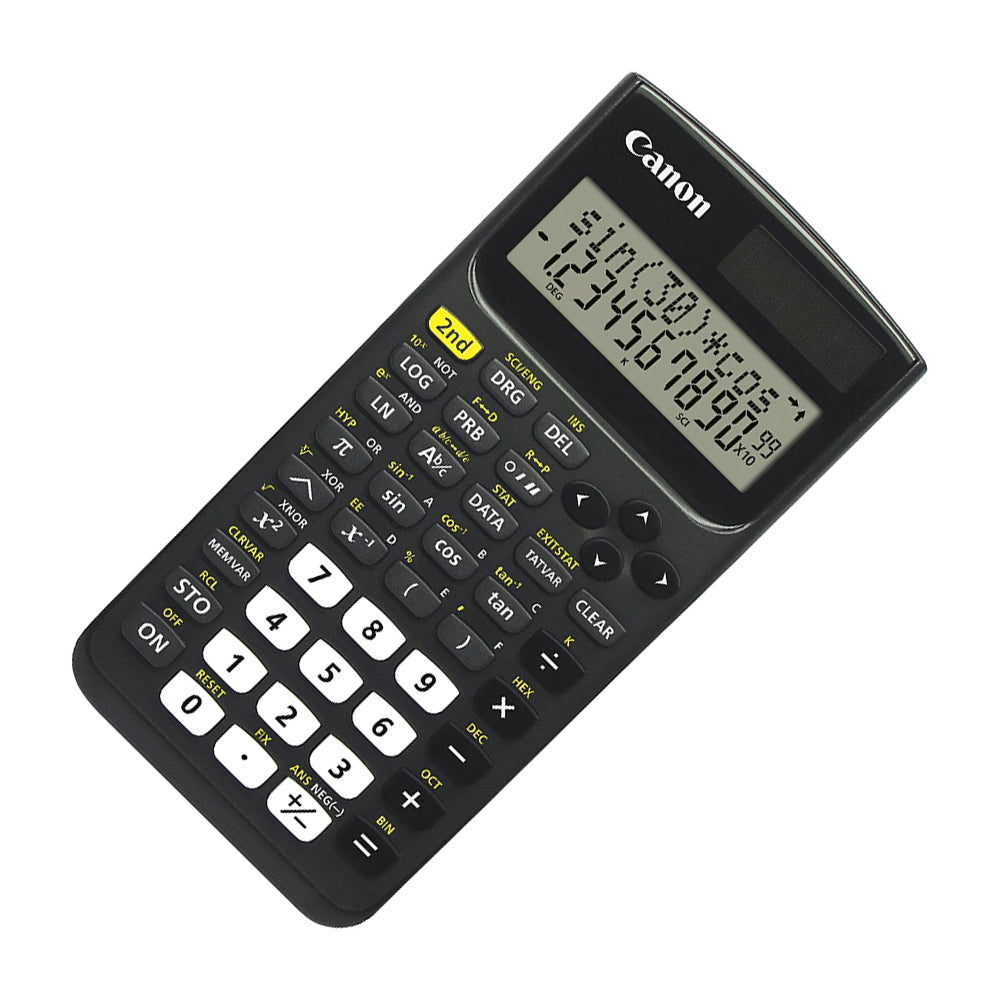 Canon Calculadora Cientifica de 10 Dígitos | 163 Funciones | LCD de Doble Línea