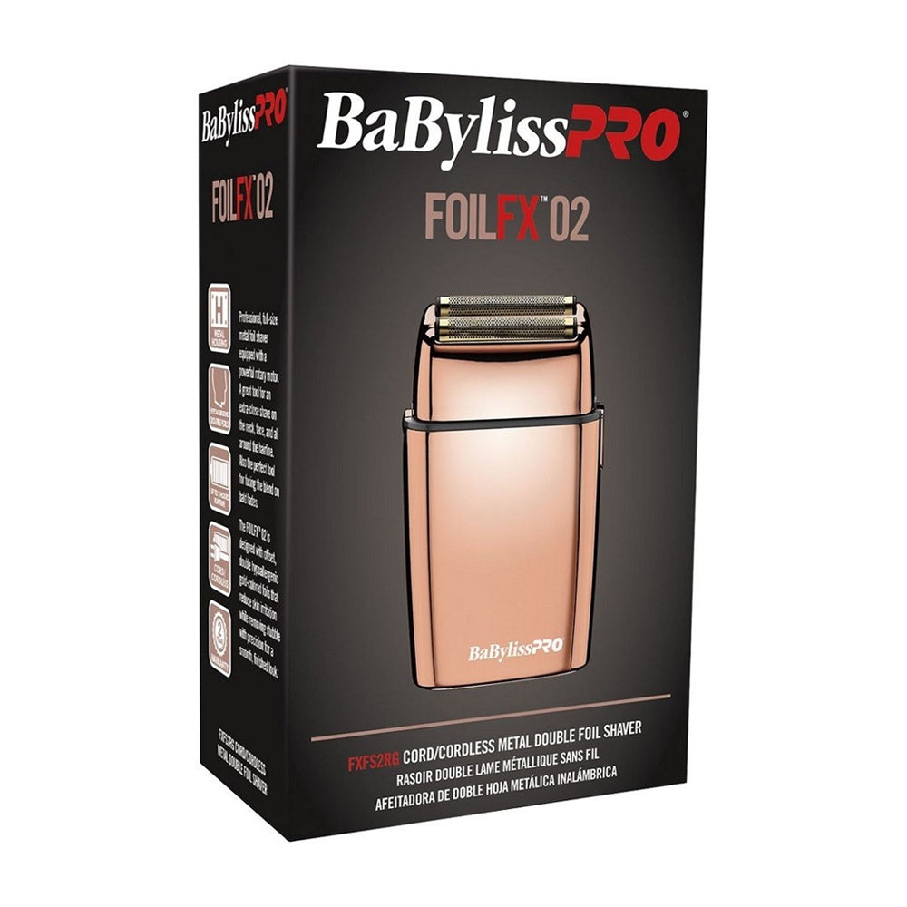 BaBylissPRO FOILFX02 Afeitadora Inalámbrica / Cable Metálica | Rose Gold