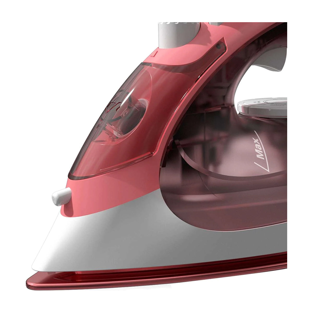 Oster GCSTBS5053 Plancha de Ropa a Vapor | 20% Mas Cobertura | Aero Ceramic | Sistema Anti-Calcificación | Rosado Blanco