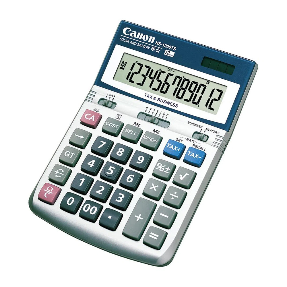 Canon Calculadora de Escritorio de 12 Digitos | Portatil | Pantalla en Ángulo