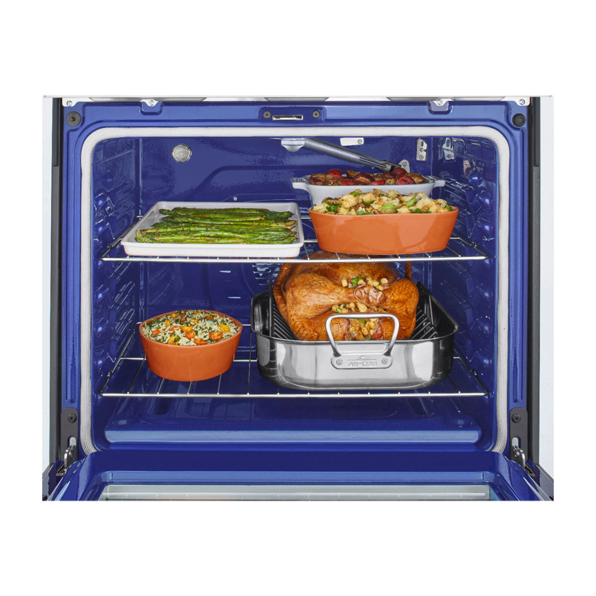 LG Estufa a Gas de Acero Inoxidable | Smart WiFi ThinQ | 5.8p3 | Ultra Heat | Air Fryer | Convección | Panel Digital | 30" | 5 Quemadores