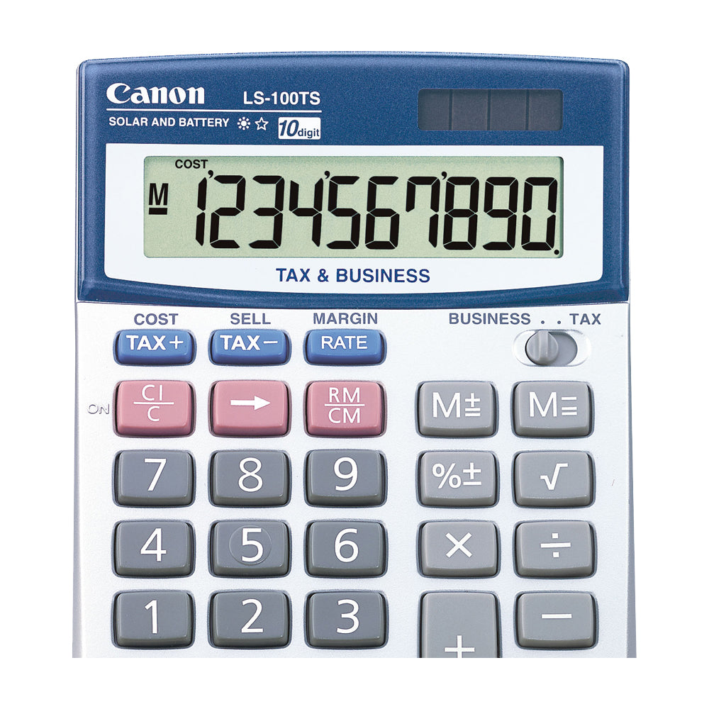 Canon Calculadora de Escritorio de 10 Dígitos | Portátil | Pantalla en Ángulo