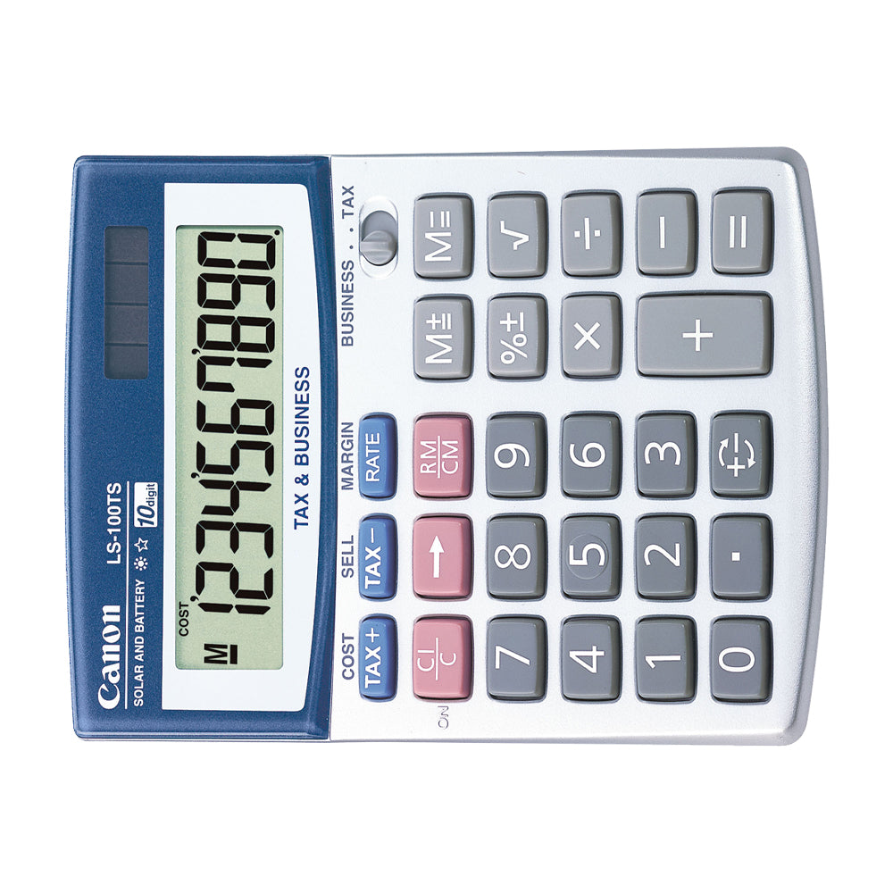 Canon Calculadora de Escritorio de 10 Dígitos | Portátil | Pantalla en Ángulo