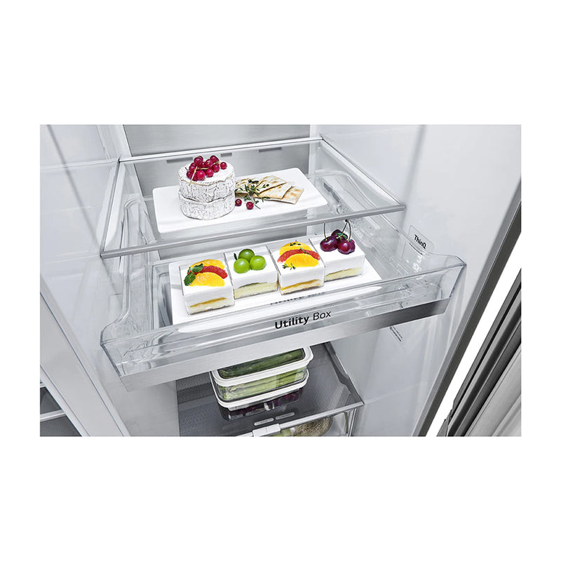 LG Refrigeradora Side By Side InstaView Door-In-Door Linear Inverter | ThinQ | Craft Ice | Linear/Door Cooling | Multi Air Flow | UVNano | Dispensador de Agua y Hielo | 23.8p3