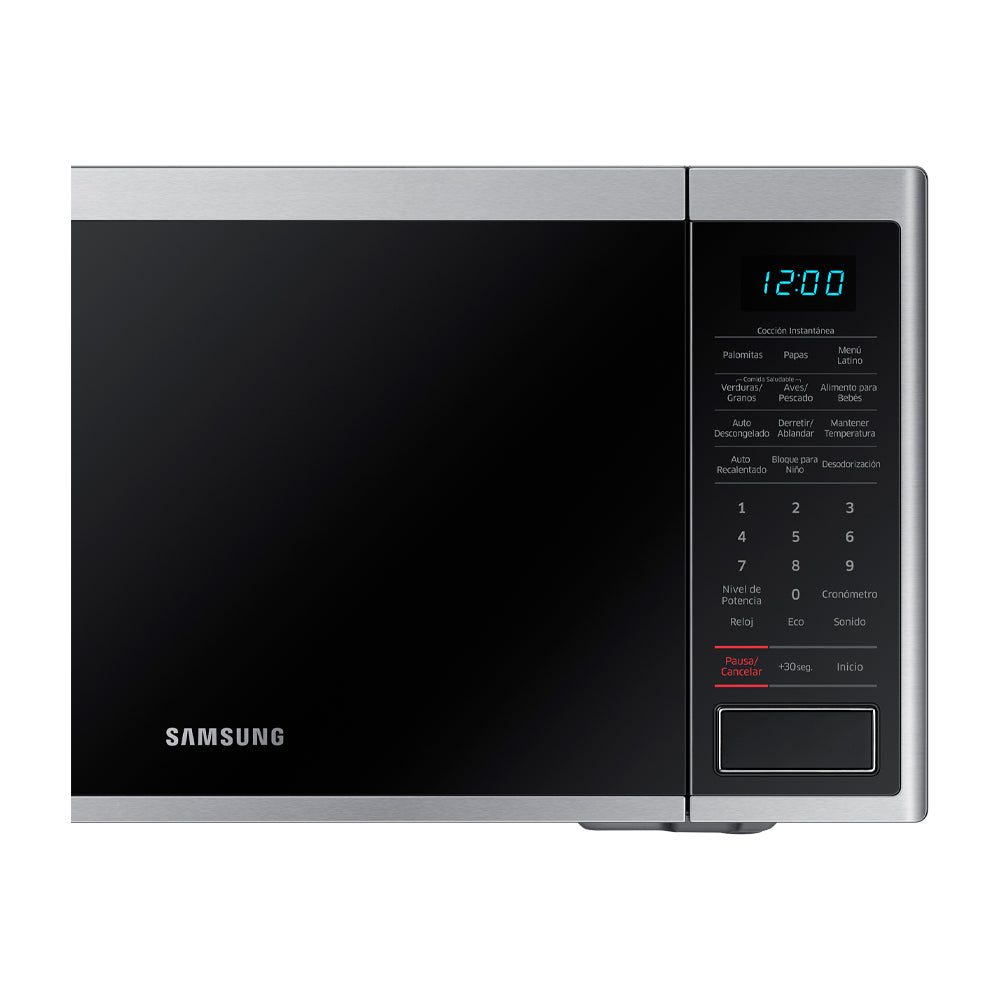 Samsung Microondas de 1000W | Tipo Espejo | Interior de Cerámica | Modo Eco | 1.1p3 | Plateado