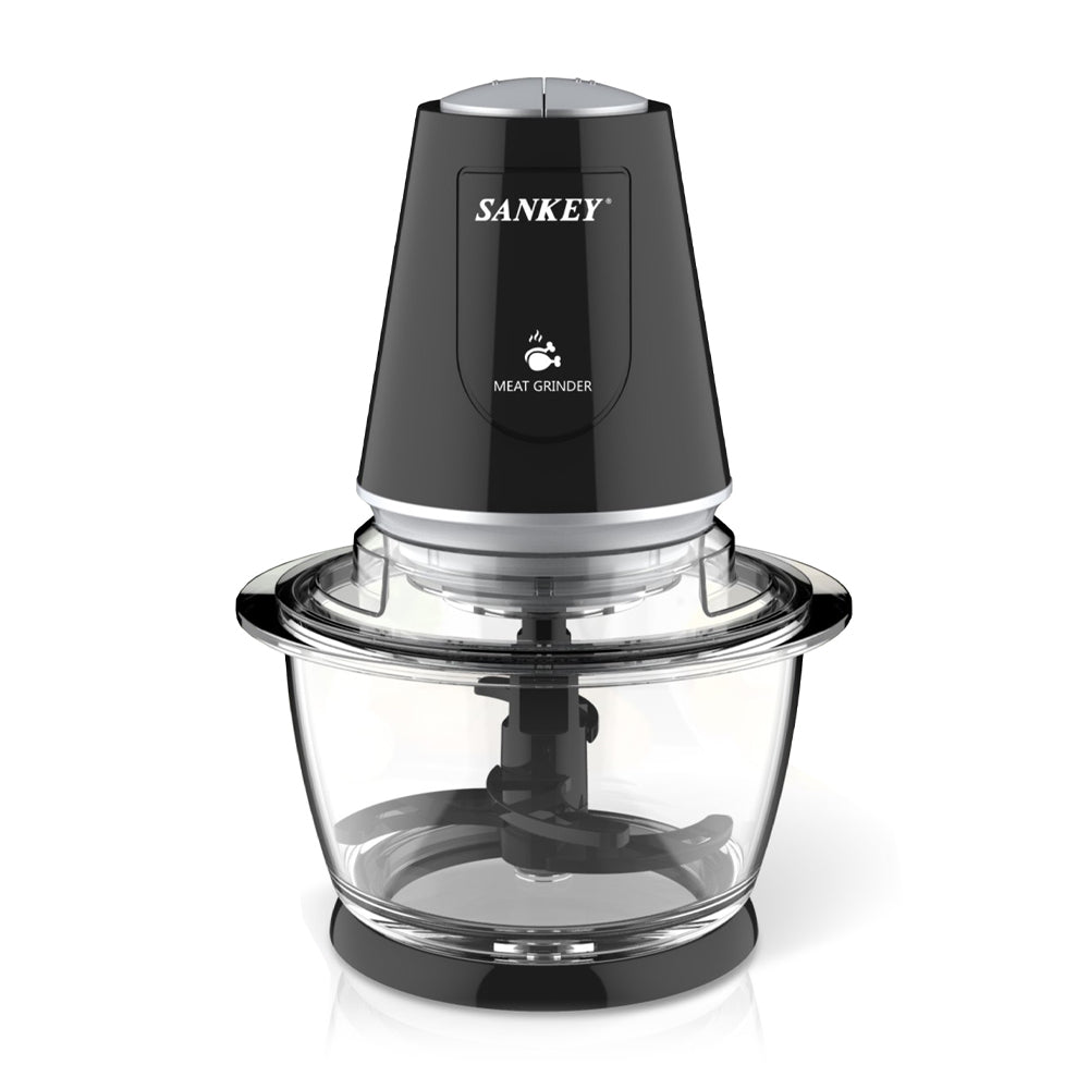 Sankey Picatodo de 1.2L | Vaso de Vidrio | Anti-Resbalante | Negro