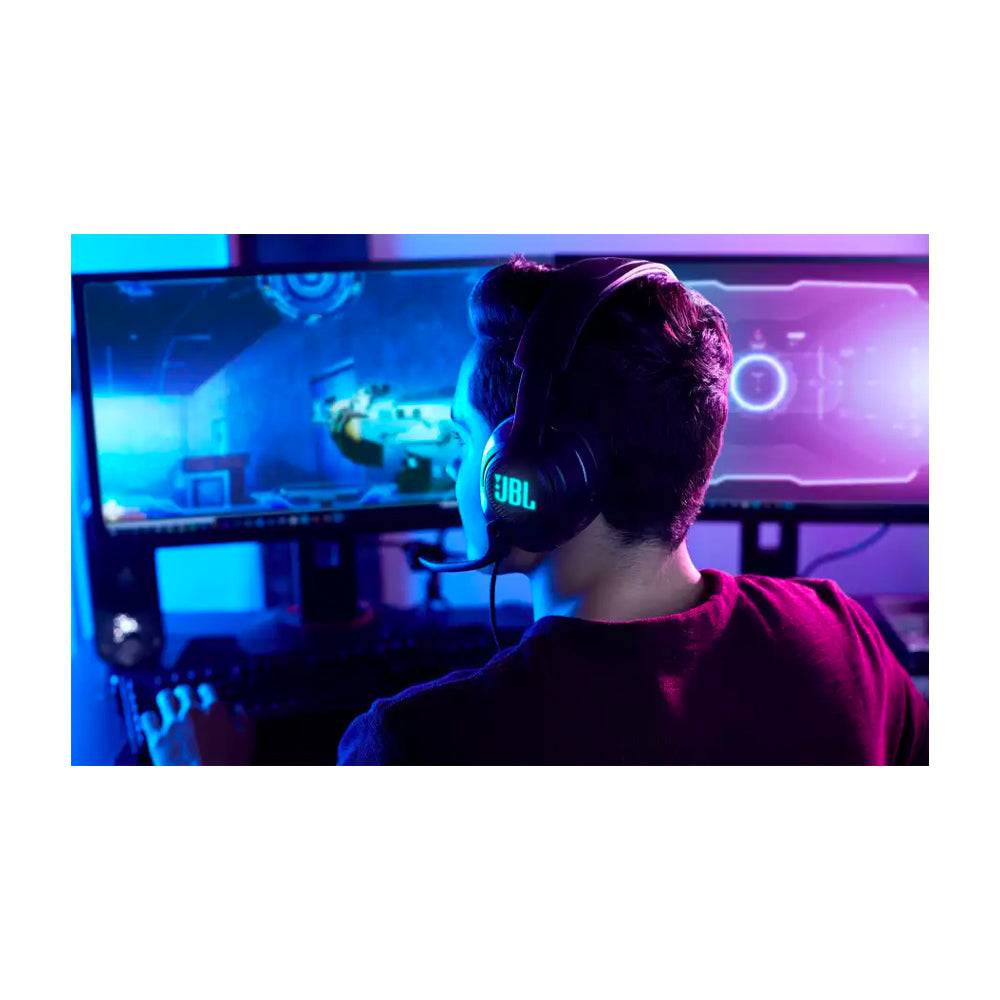 JBL Quantum 400 Headset Gaming Audífonos Over-Ear de Cable para Smartphones / MAC / PC / Consolas