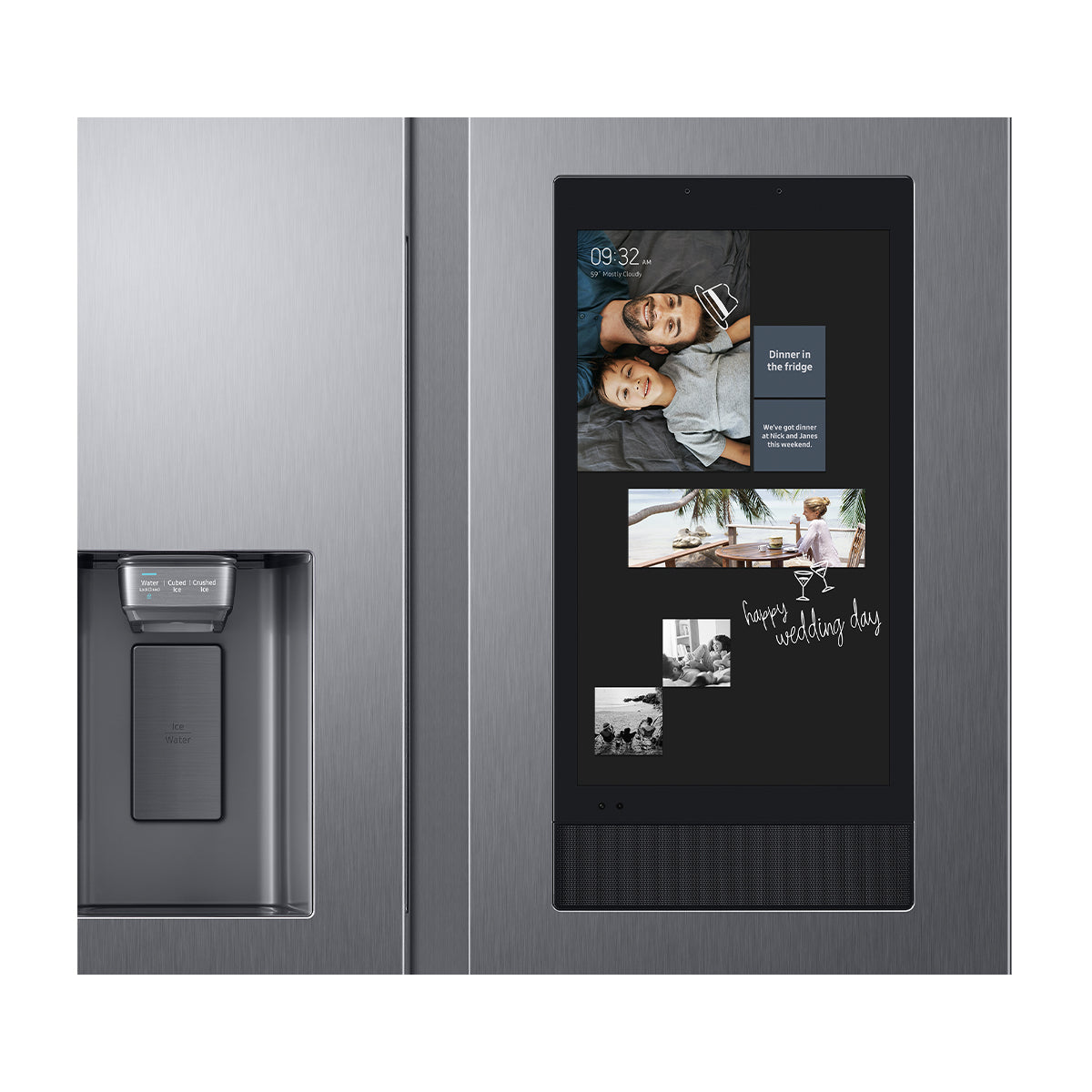 Samsung Refrigeradora Side By Side Digital Inverter | Family Hub | WiFi | Bluetooth | Dispensador de Agua y Hielo | 21.51p3