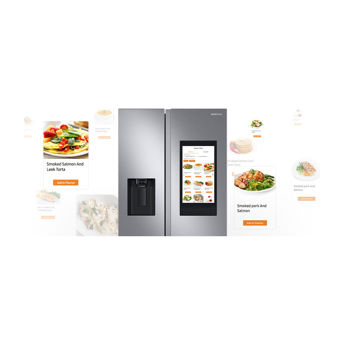 Samsung Refrigeradora Side By Side Digital Inverter | Family Hub | WiFi | Bluetooth | Dispensador de Agua y Hielo | 21.51p3