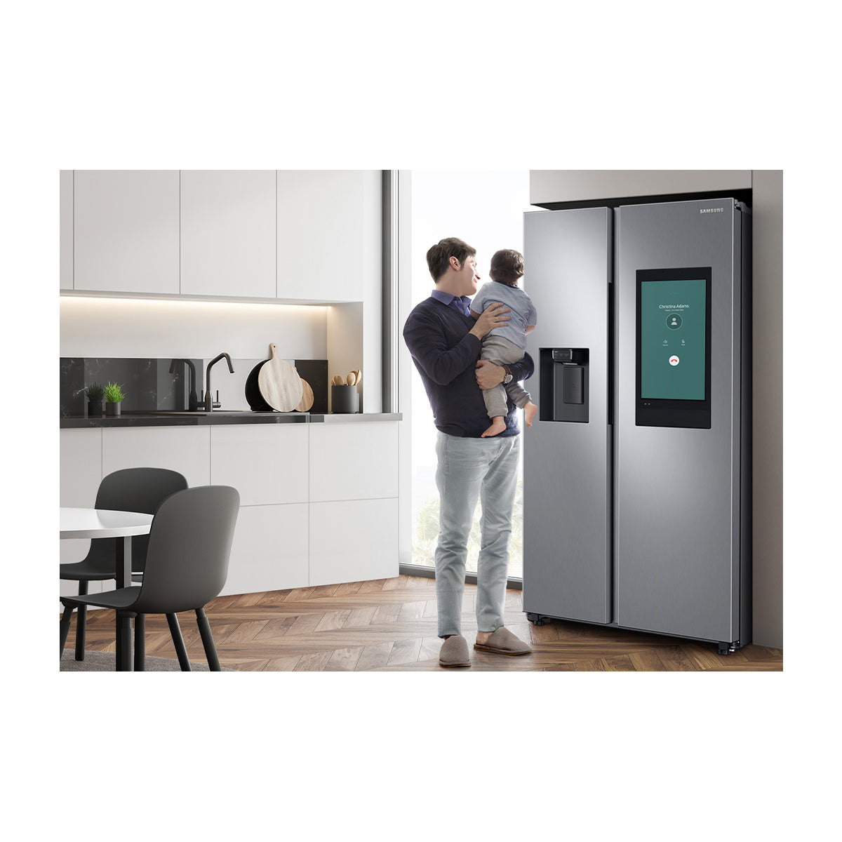Samsung Refrigeradora Side By Side Digital Inverter | Family Hub | WiFi | Bluetooth | Dispensador de Agua y Hielo | 21.51p3
