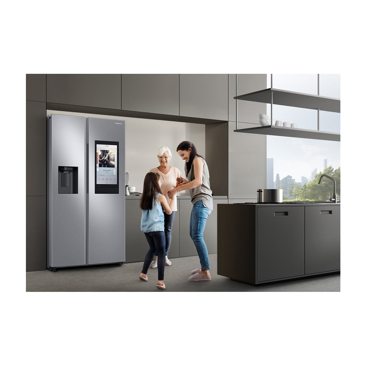 Samsung Refrigeradora Side By Side Digital Inverter | Family Hub | WiFi | Bluetooth | Dispensador de Agua y Hielo | 21.51p3