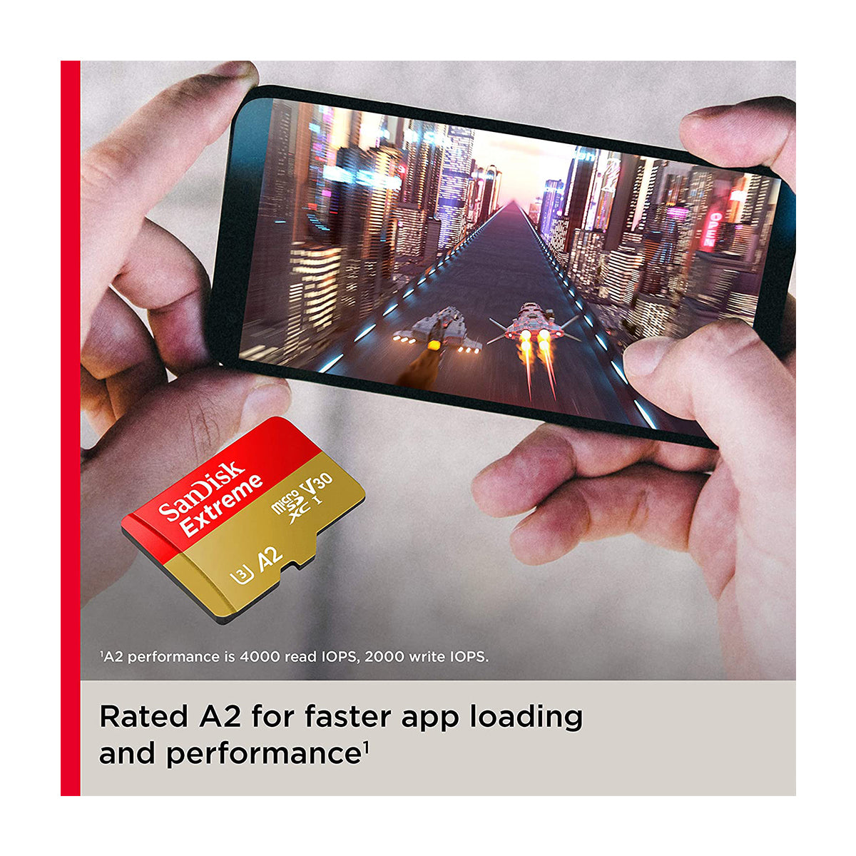 SanDisk Memoria Micro SDHC de 32GB + Adaptador | UHS-I | V30 | U3 | Clase 10 | 100MB/s