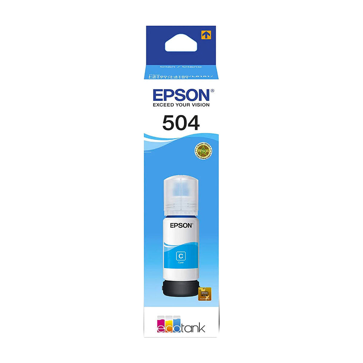 Epson T504 C Botella de Tinta | Cyan
