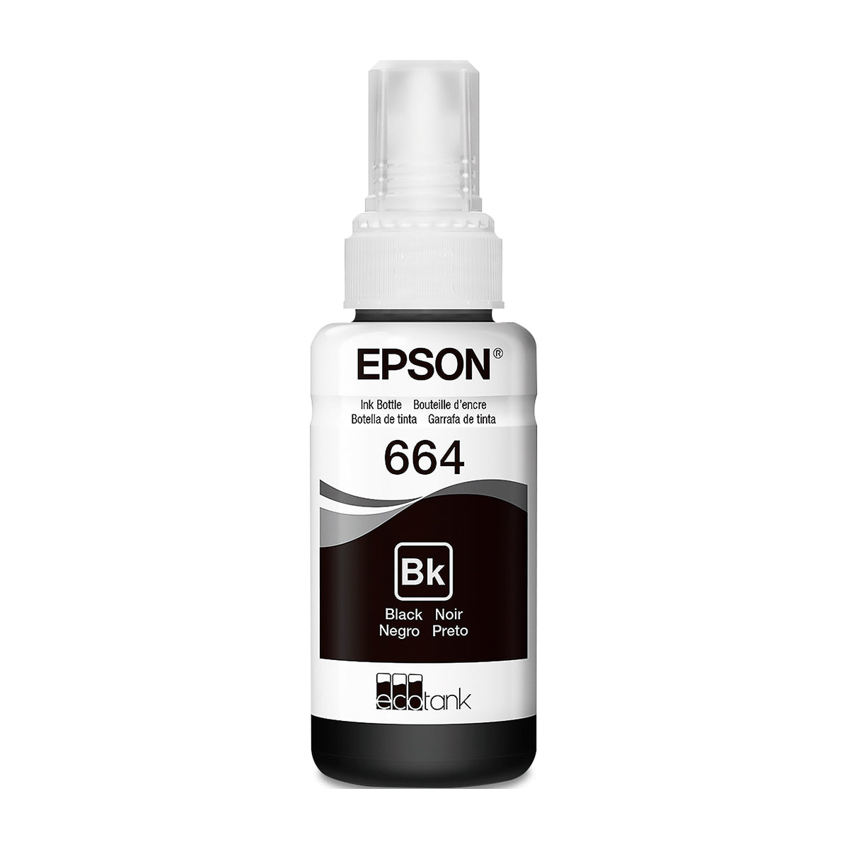 Epson T664 Bk Botella de Tinta | Negro