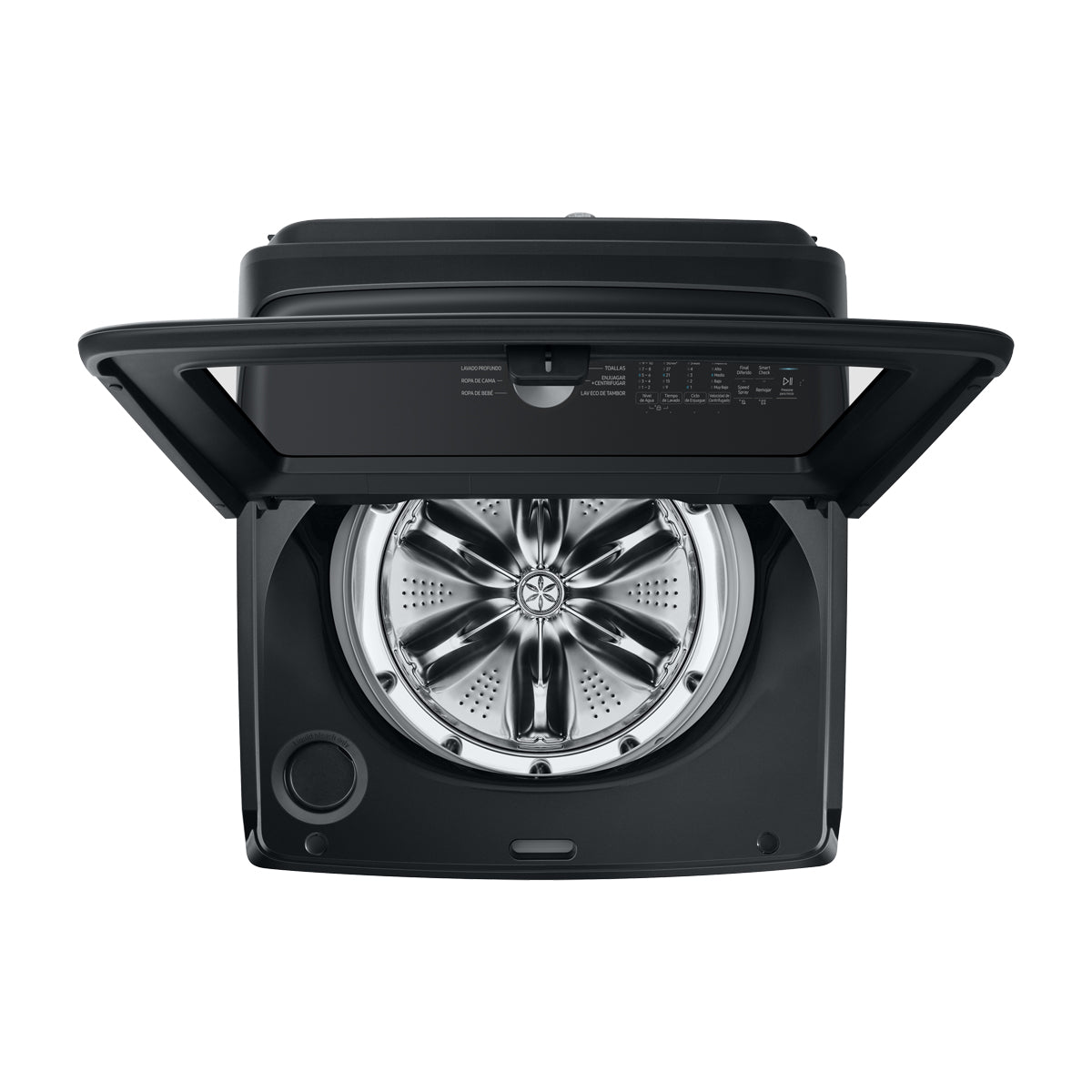 Samsung Lavadora Automática Digital Inverter de Carga Superior | BubbleStorm | Hygiene Steam | Heavy Duty+ | VRT | 24kg | Negro