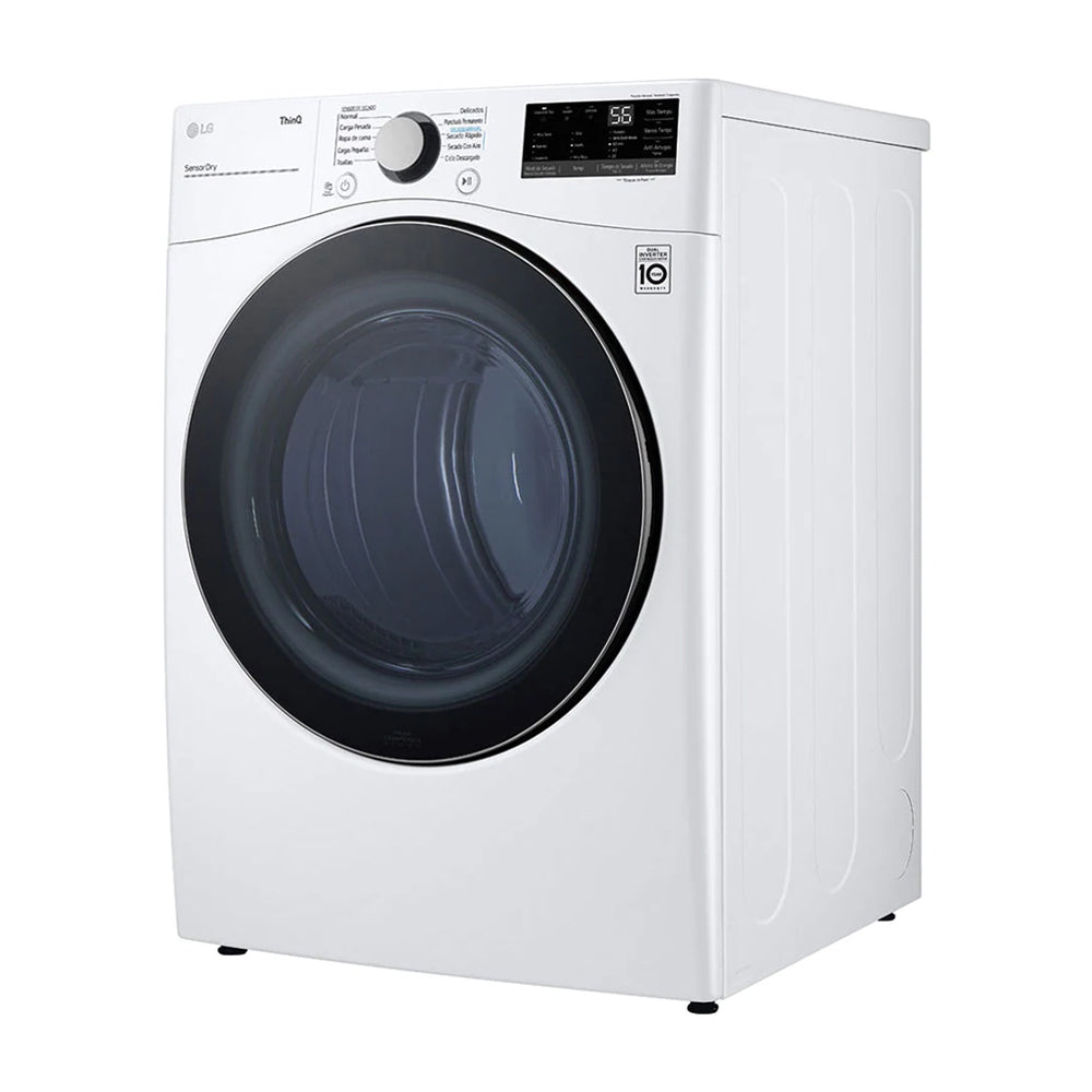 LG Combo Lavadora Automatica Inverter Direct Drive y Secadora a Gas de Carga Frontal | 6 Motion DD | Turbo Wash | 22kg | Blanco