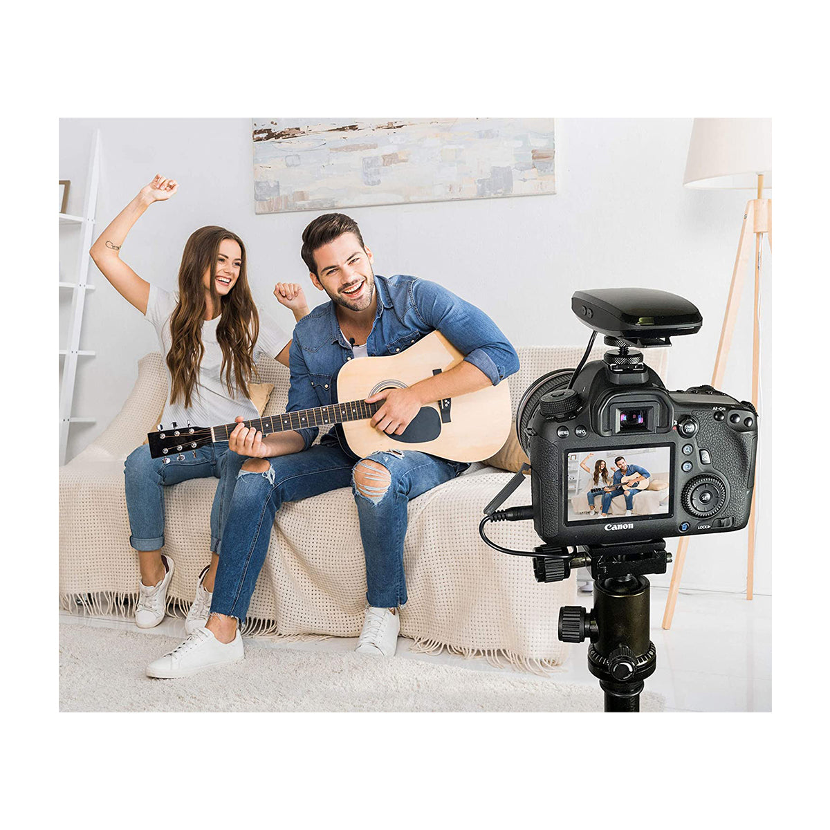 Vidpro Sistema de Micrófono Lavalier Inalámbrico | Para Cámaras Profesionales, Smartphones, Tablets y Computadoras