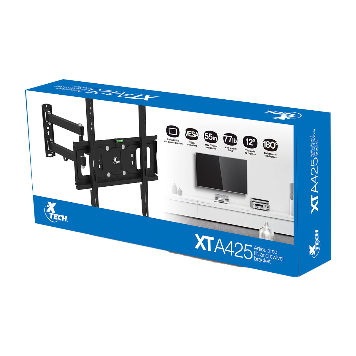 Xtech Soporte de Pared Movible para Televisores de 32" a 55"
