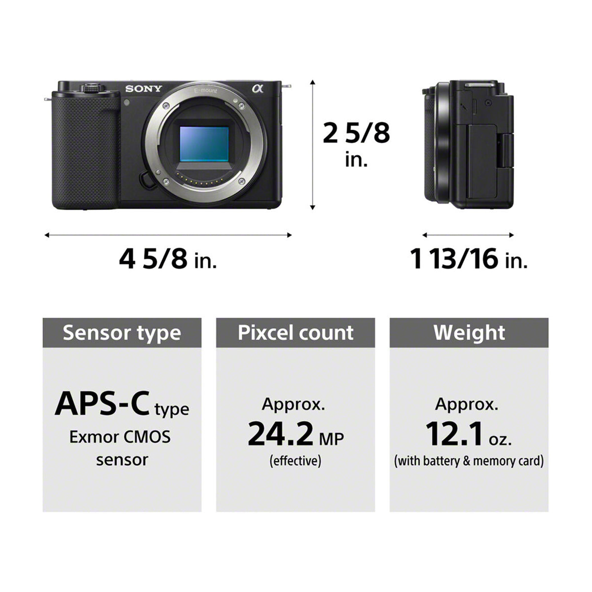 Sony ZV-E10 Alpha Cámara Digital Mirrorless con Lente 16-50mm OSS | ZV-E10L