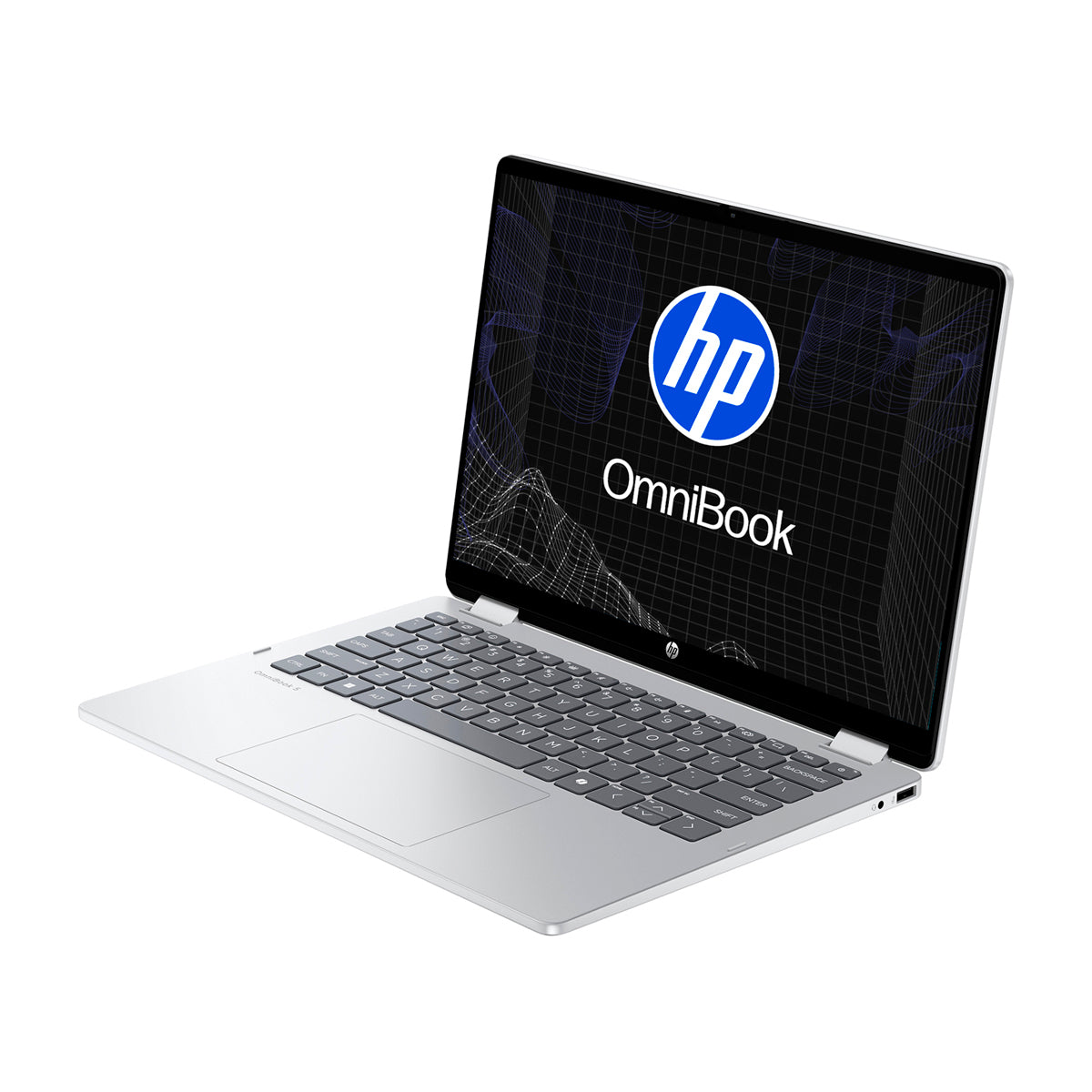 HP OmniBook 5 Flip Laptop Convertible 14" 2K Táctil, Intel Core i5-1334U, 16GB RAM, 512GB SSD, Intel Iris Xe, Windows 11 Home | Plateado
